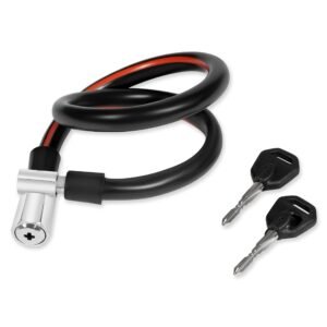 Helmet Cable Lock with 2 Key