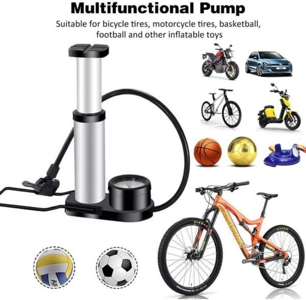 High Pressure Portable Foot Air Pump Compatible for all vehicles